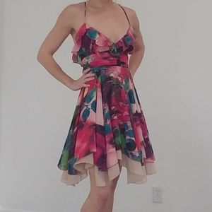 Ark & Co. Floral Strappy Cocktail Dress